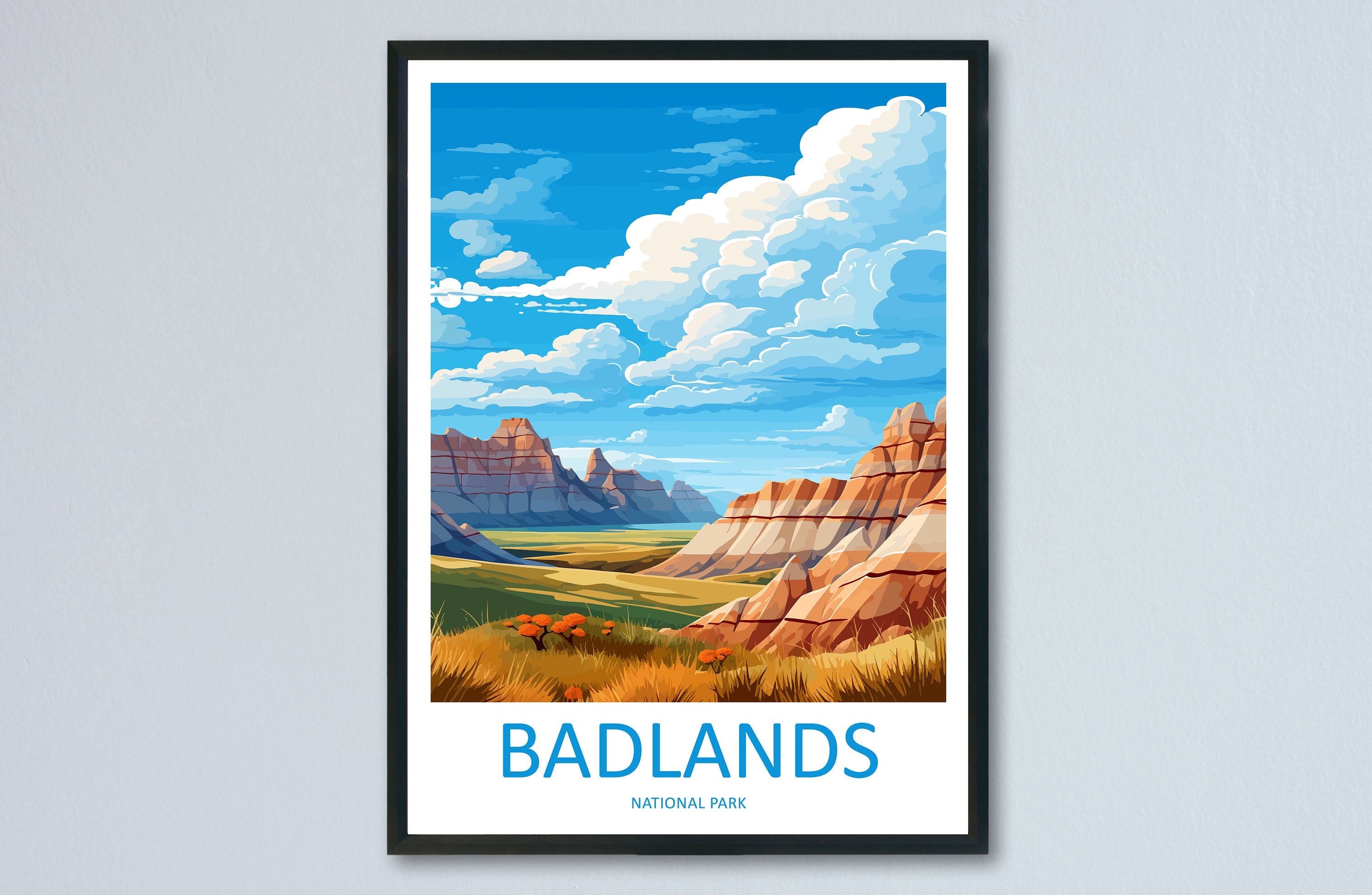 Badlands National Park Travel Print