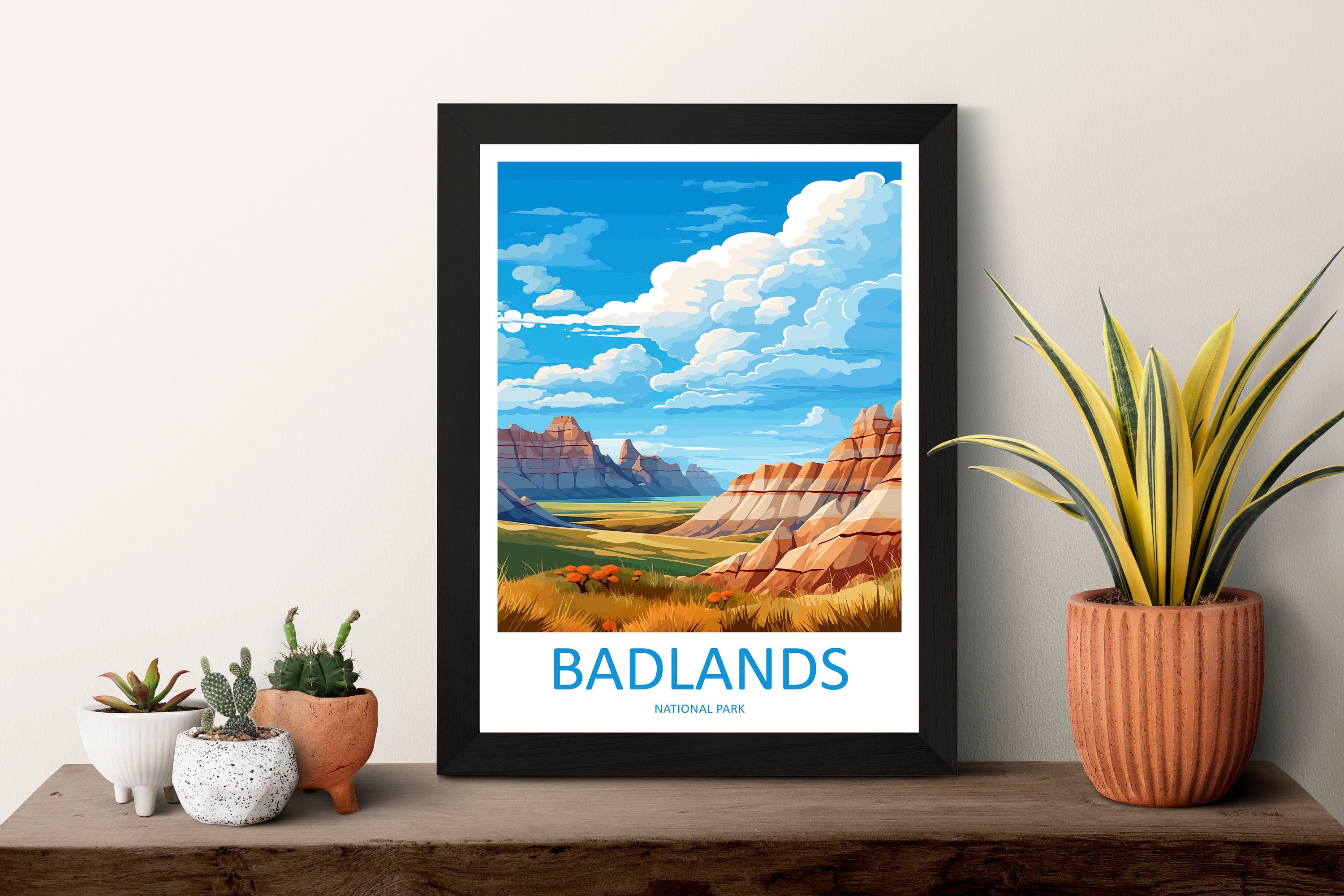 Badlands National Park Travel Print