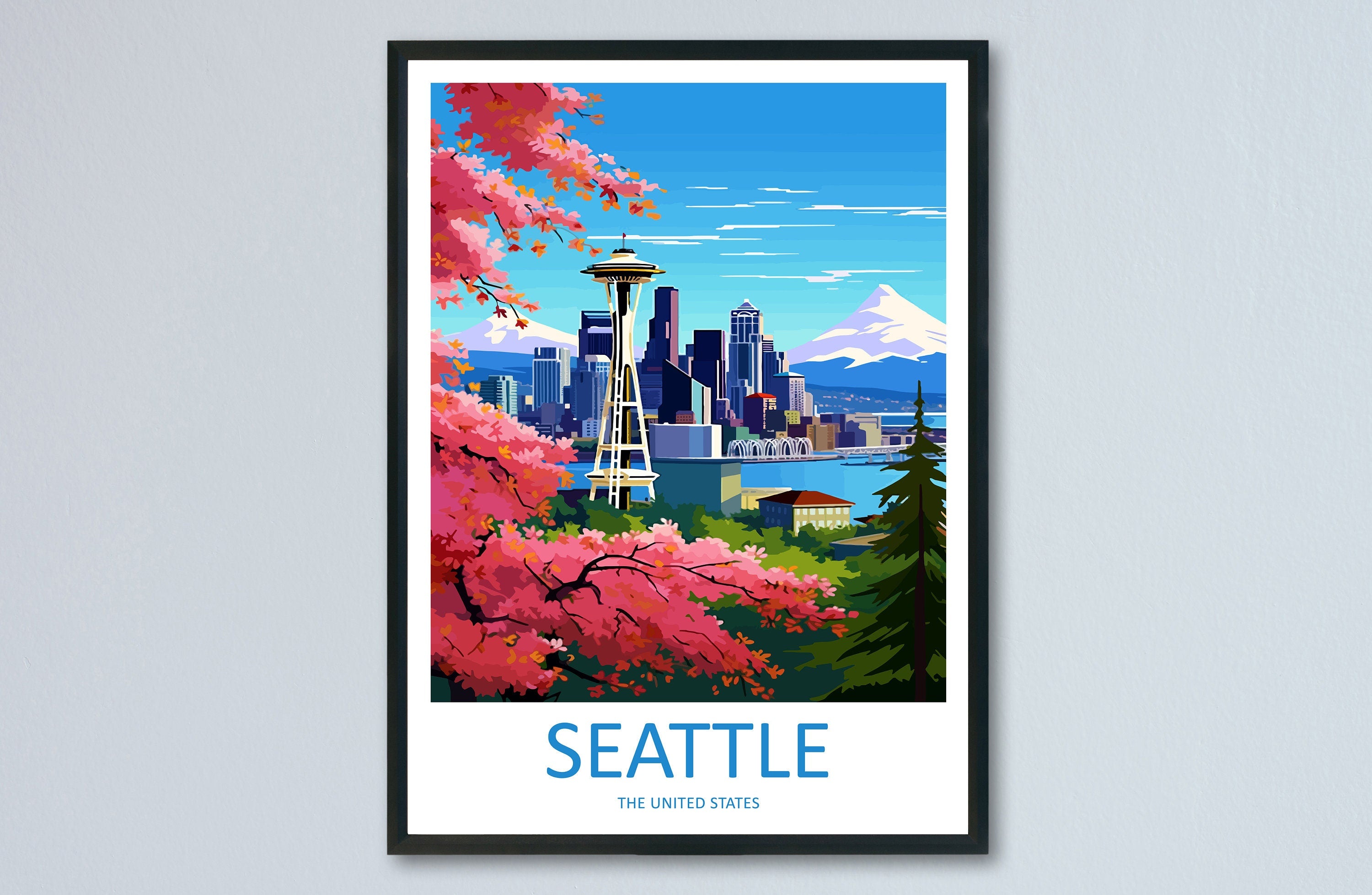 Seattle Travel Print