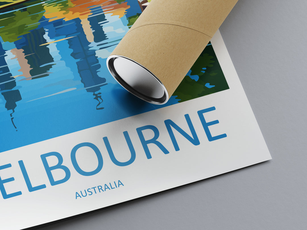 Melbourne Travel Print Wall Art Melbourne Wall Hanging Home Décor Melbourne Gift Art Lovers Wall Art Australia Travel Print