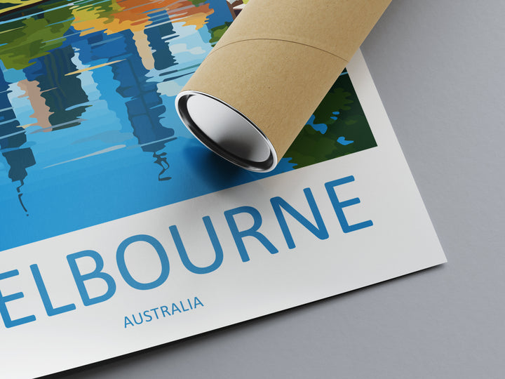 Melbourne Travel Print Wall Art Melbourne Wall Hanging Home Décor Melbourne Gift Art Lovers Wall Art Australia Travel Print