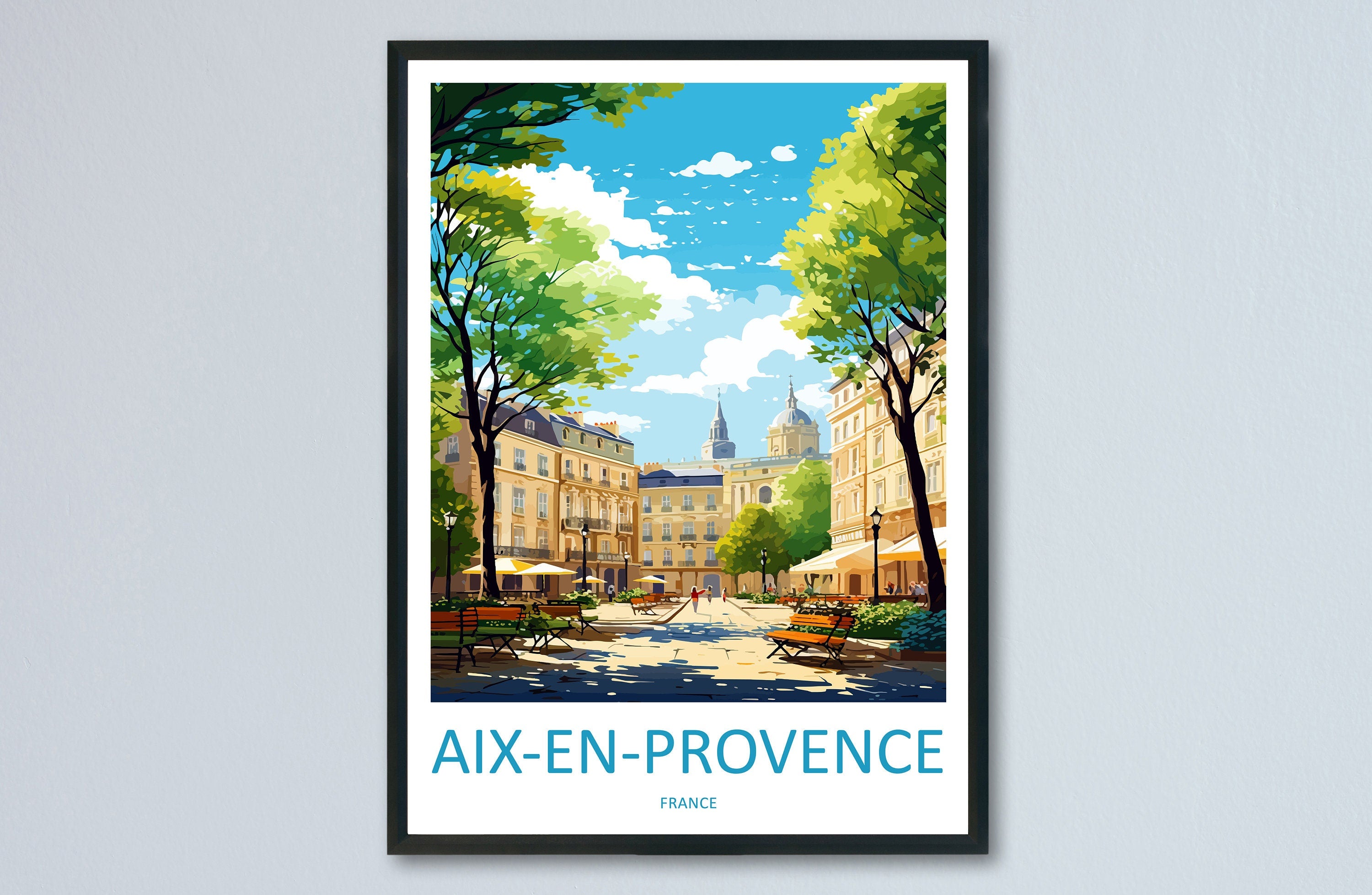 Aix En Provence Travel Print