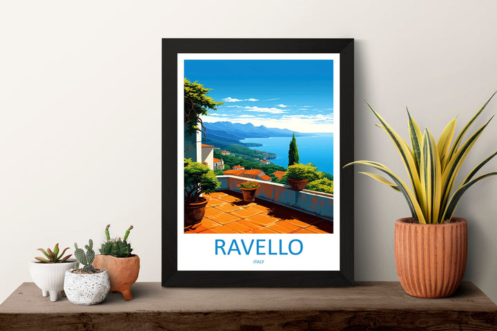 Ravello Travel Print Wall Art Ravello Wall Hanging Home Décor Ravello Gift Art Lovers Italy Art Lover Gift Ravello Print Ravello Italy Art