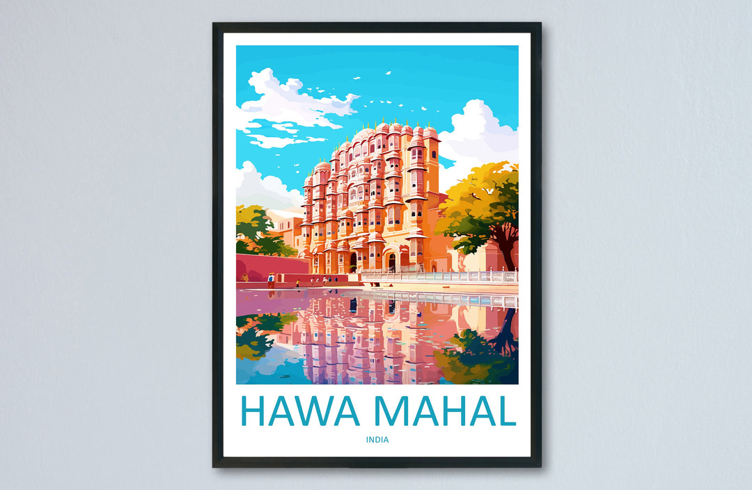 Hawa Mahal Travel Print Wall Art Hawa Mahal Wall Hanging Home Décor Hawa Mahal Gift Art Lovers India Art Lover Gift Wall Décor