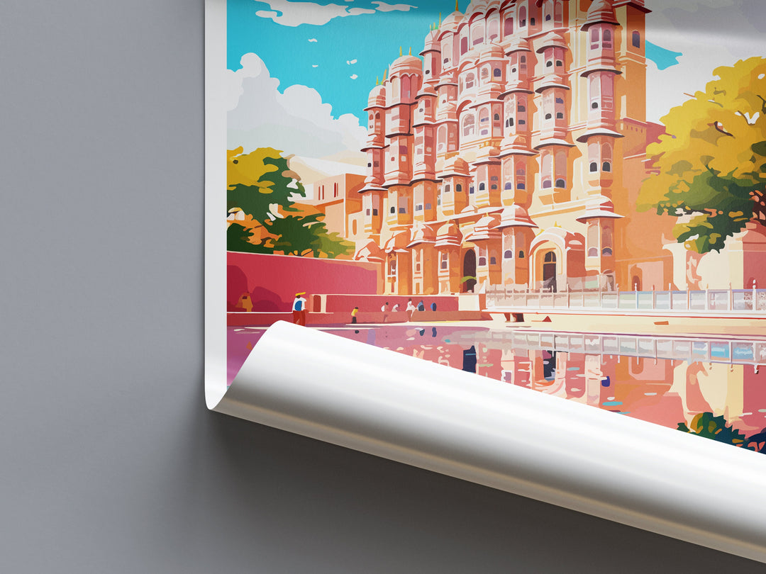 Hawa Mahal Travel Print Wall Art Hawa Mahal Wall Hanging Home Décor Hawa Mahal Gift Art Lovers India Art Lover Gift Wall Décor