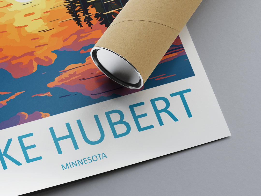 Lake Hubert Travel Print Wall Art Lake Hubert Wall Hanging Home Décor Lake Hubert Gift Art Lovers Art Lover Gift Print