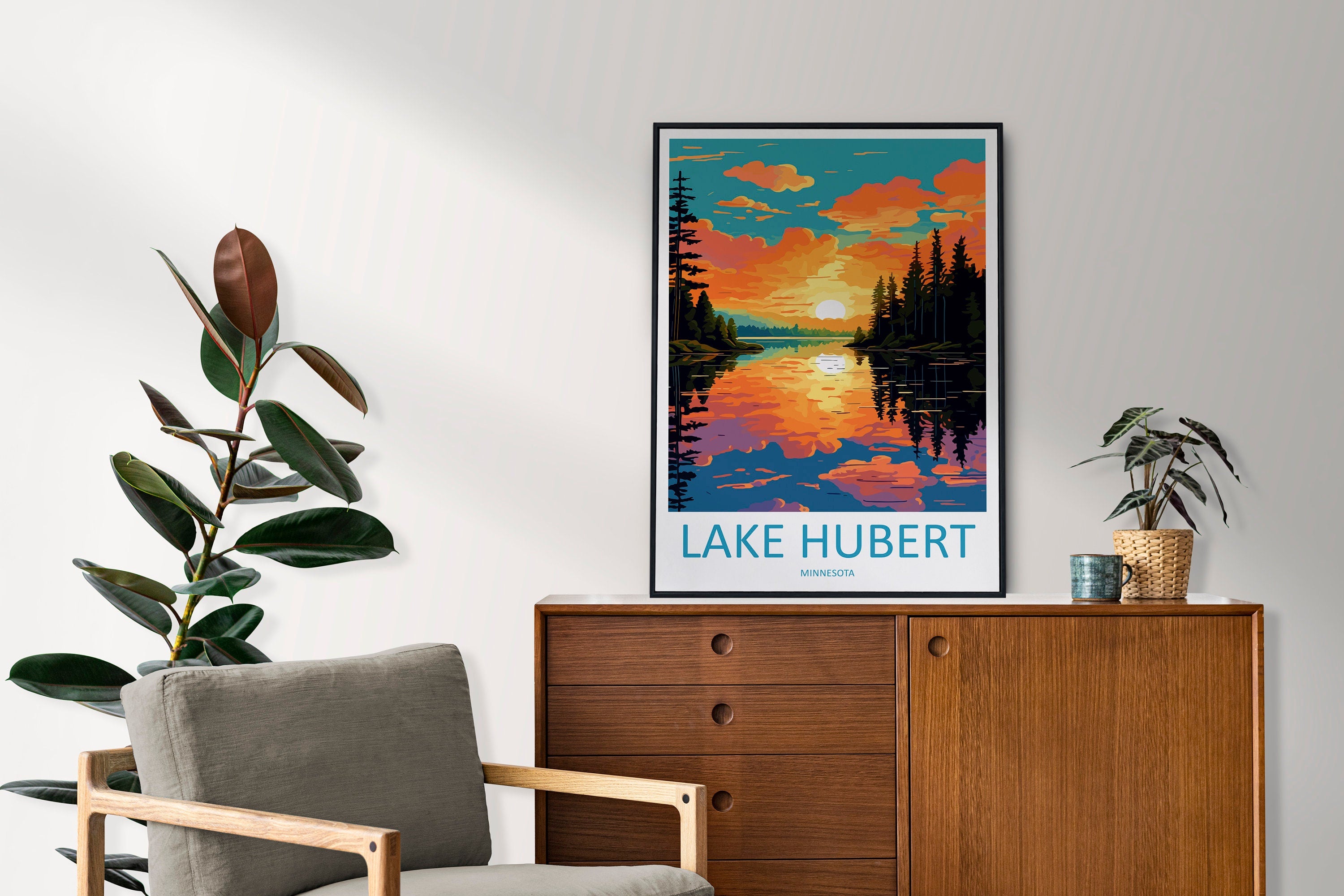 Lake Hubert Travel Print