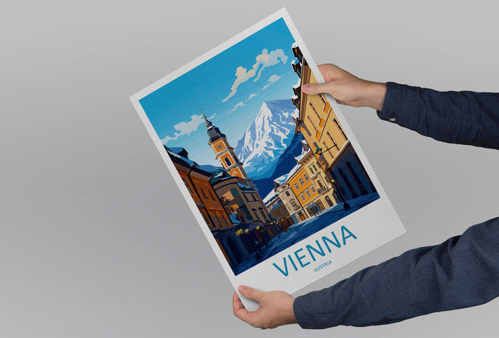 Vienna Travel Print Wall Art Vienna Wall Hanging Home Décor Vienna Gift Art Lovers Austria Art Lover Gift Vienna Travel Poster