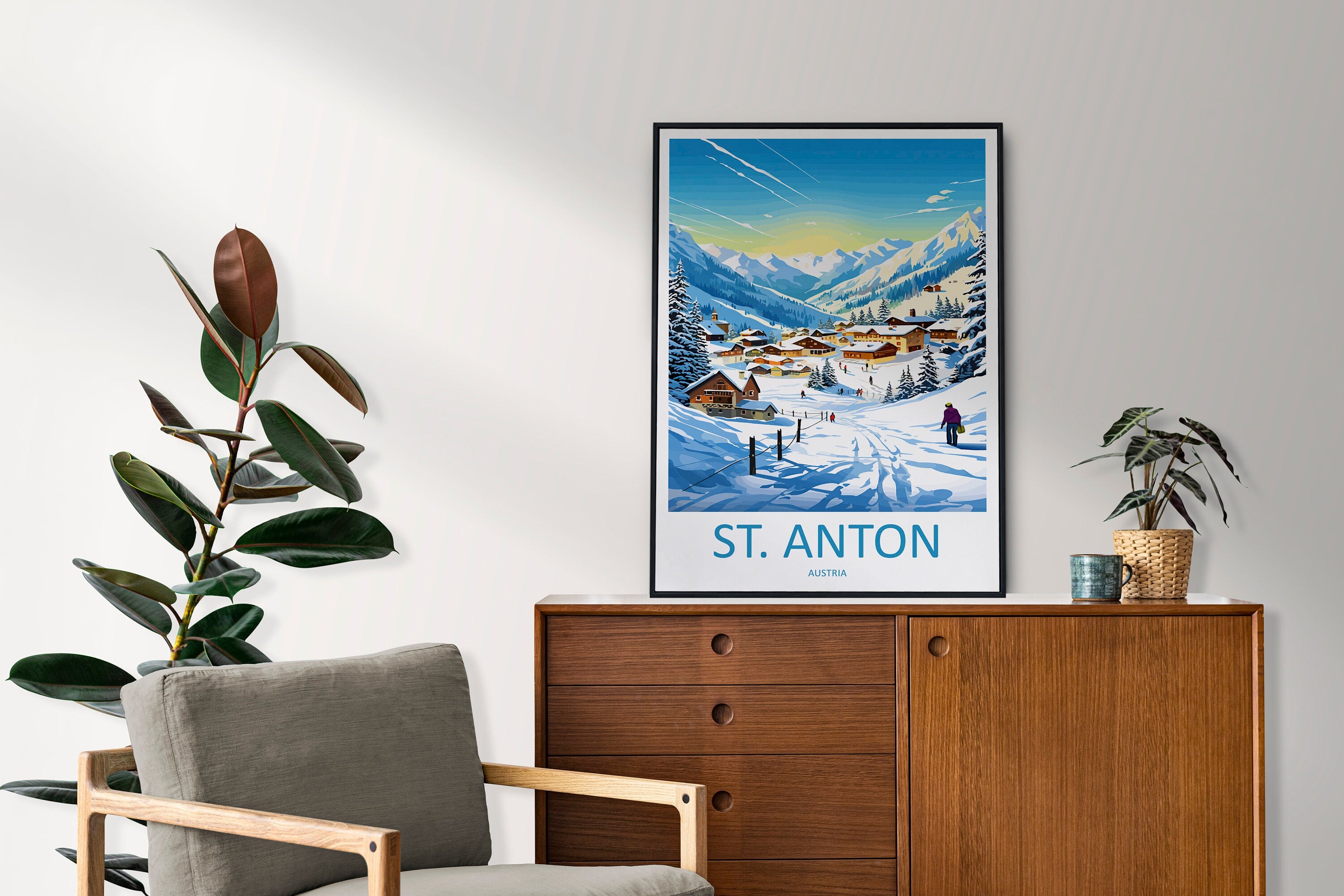 St. Anton Travel Print