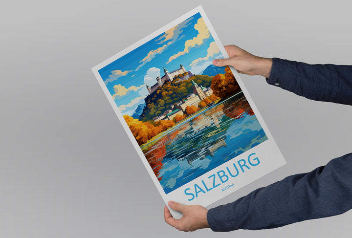 Salzburg Print Salzburg Home Décor Cityscape Art Print Salzburg Wall Art for Travel Enthusiast Gift Wall Hanging Salzburg Austria Poster Art