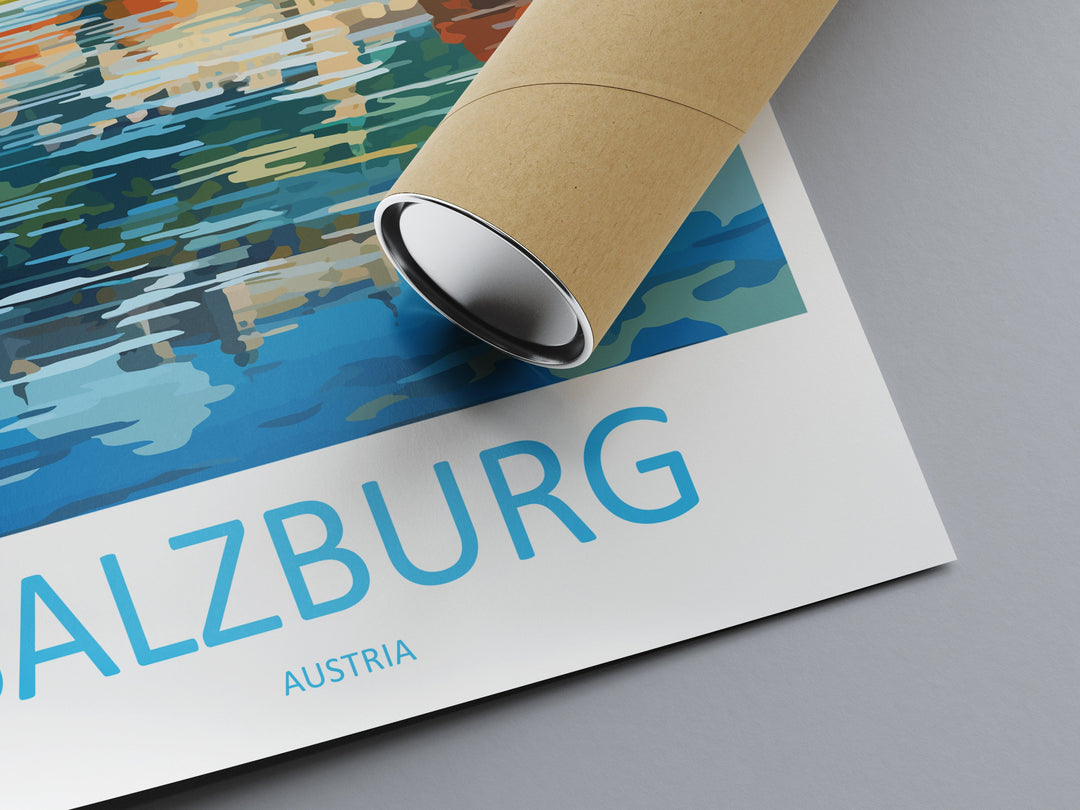 Salzburg Print Salzburg Home Décor Cityscape Art Print Salzburg Wall Art for Travel Enthusiast Gift Wall Hanging Salzburg Austria Poster Art