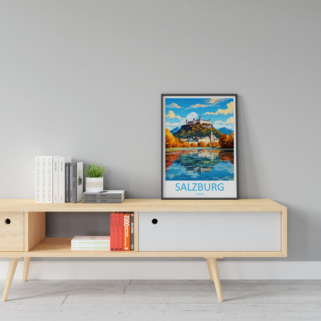 Salzburg Print Salzburg Home Décor Cityscape Art Print Salzburg Wall Art for Travel Enthusiast Gift Wall Hanging Salzburg Austria Poster Art