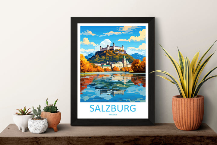 Salzburg Print Salzburg Home Décor Cityscape Art Print Salzburg Wall Art for Travel Enthusiast Gift Wall Hanging Salzburg Austria Poster Art