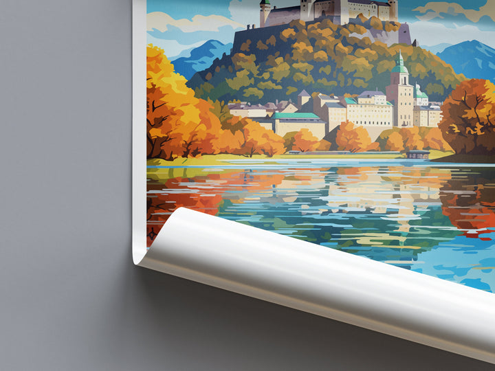 Salzburg Print Salzburg Home Décor Cityscape Art Print Salzburg Wall Art for Travel Enthusiast Gift Wall Hanging Salzburg Austria Poster Art