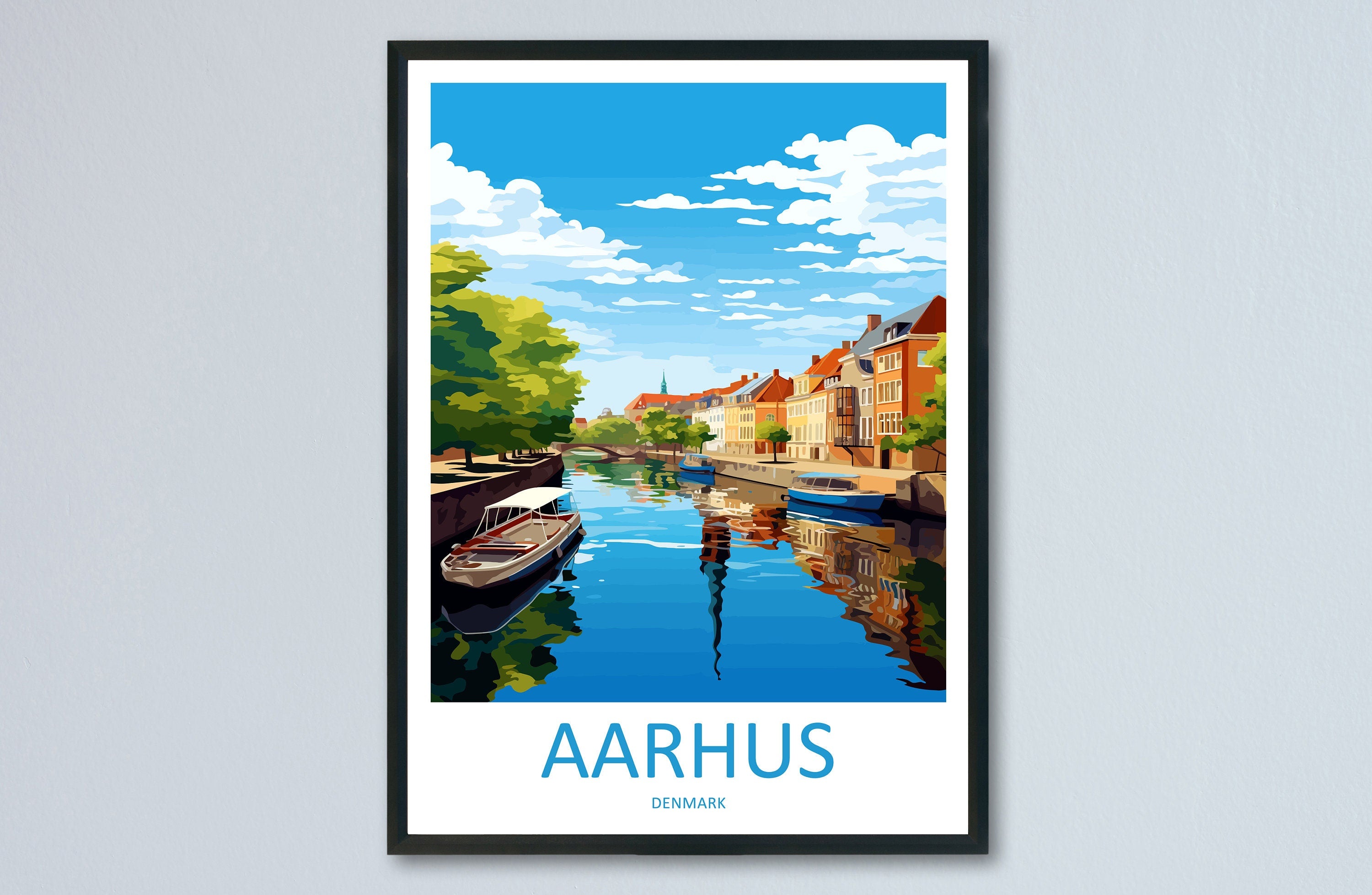 Aarhus Travel Print