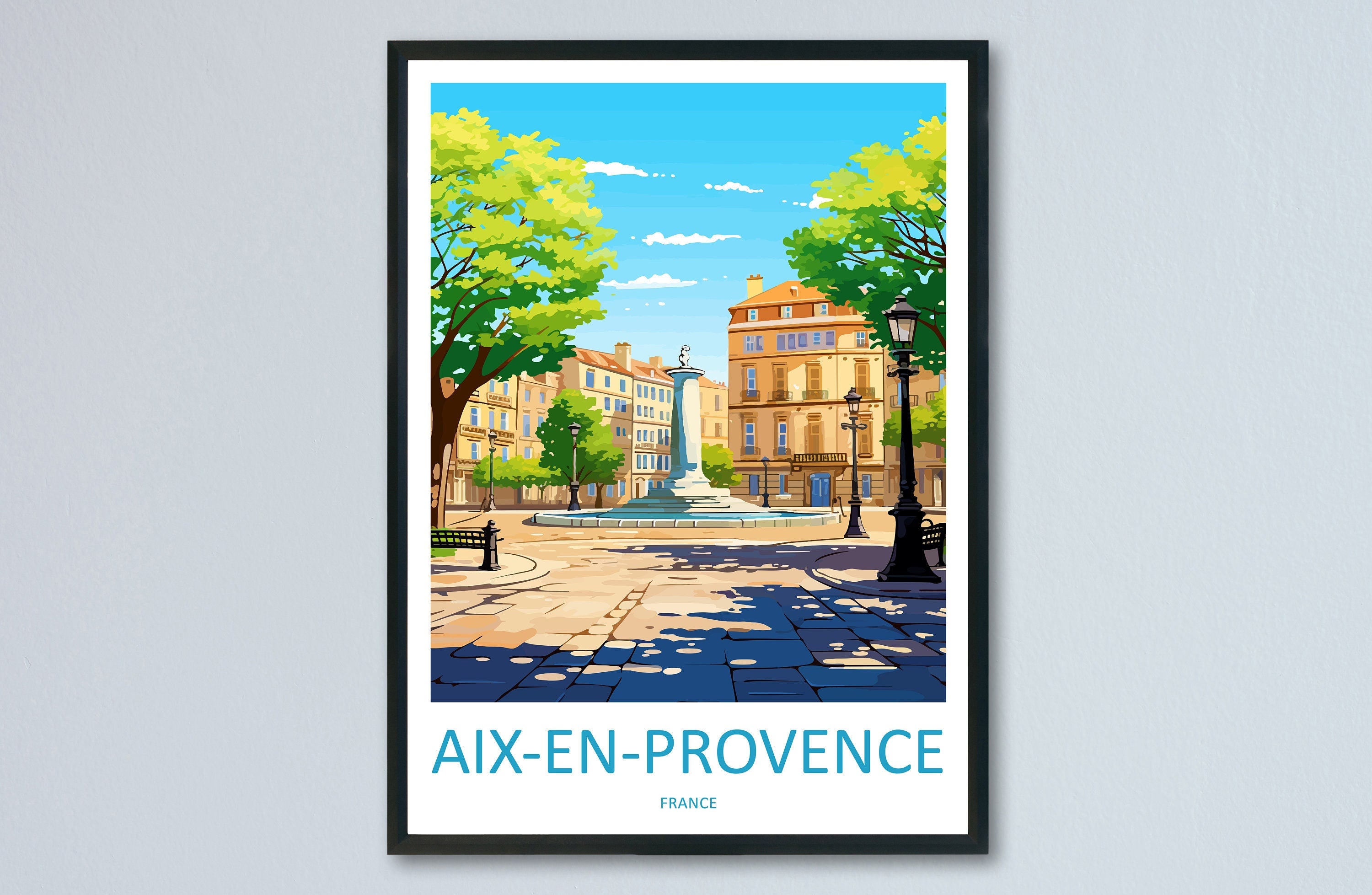 Aix En Provence Travel Print