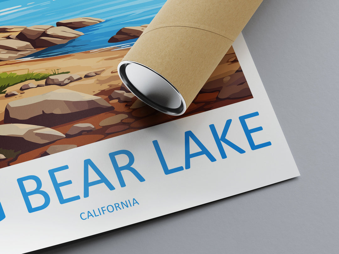 Big Bear Lake Travel Print Wall Art Big Bear Lake Wall Hanging Home Décor Big Bear Lake Gift Art Lovers California Art Lover Gift Lake Art