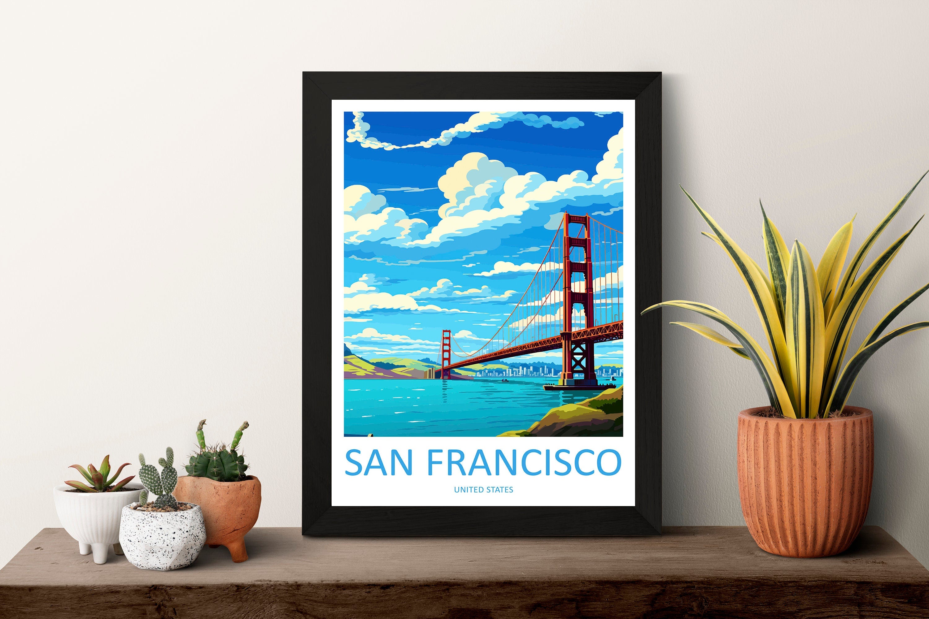 San Francisco Golden Gate Travel Print