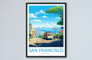 San Francisco Golden Gate Travel Print