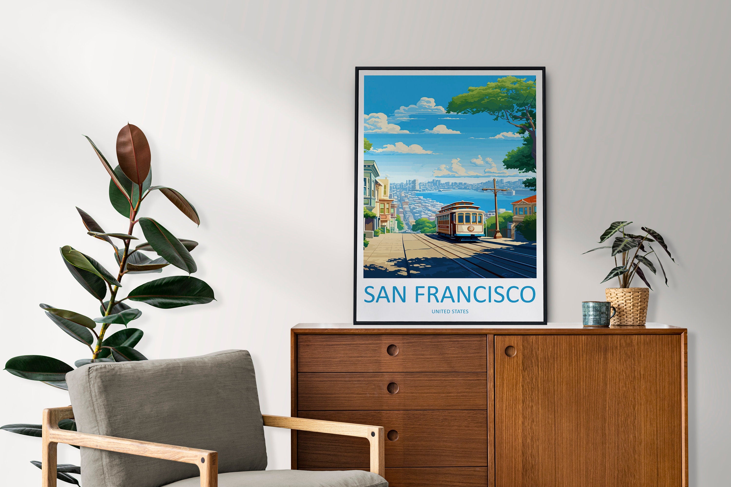 San Francisco Golden Gate Travel Print