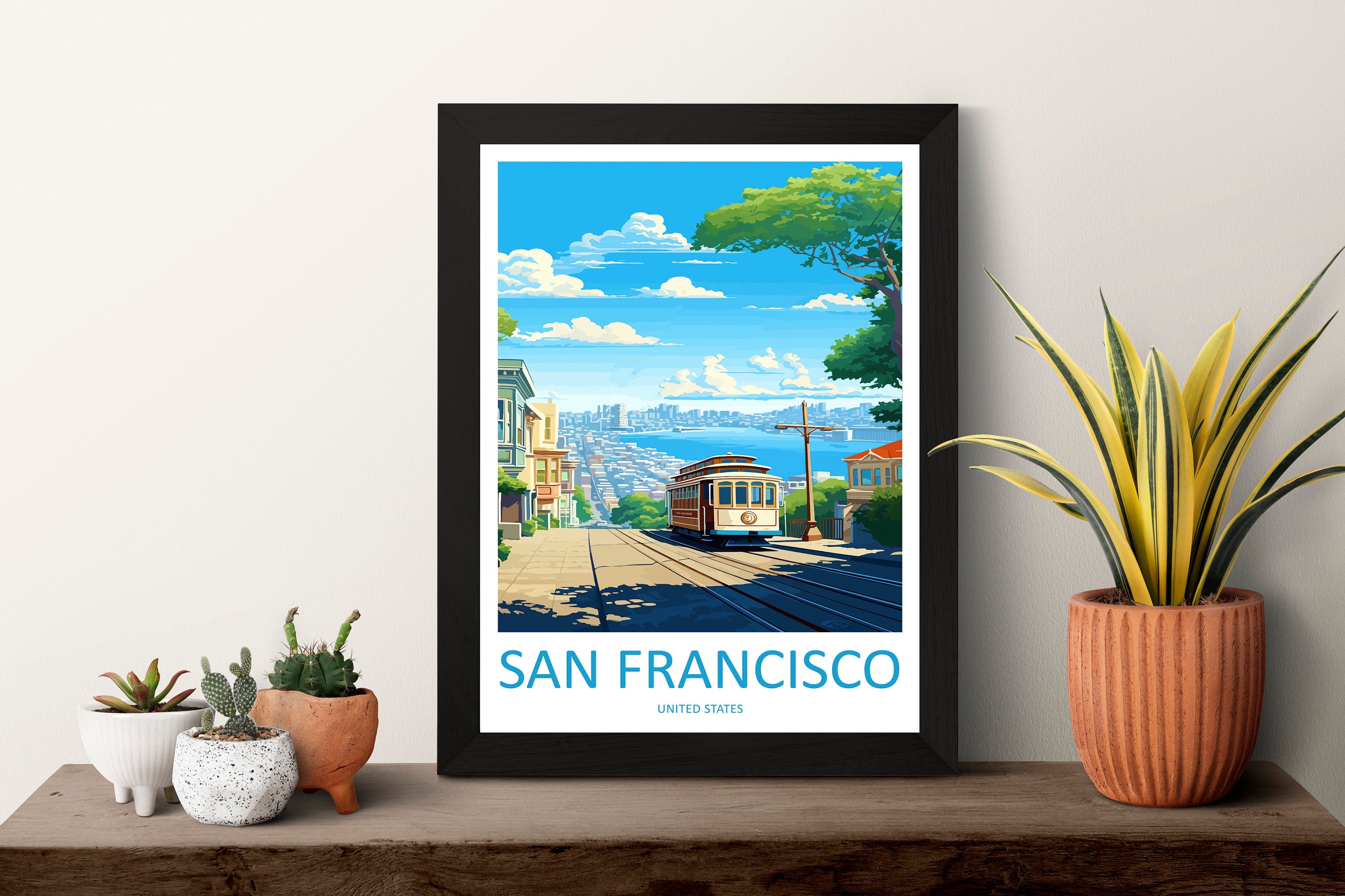 San Francisco Golden Gate Travel Print