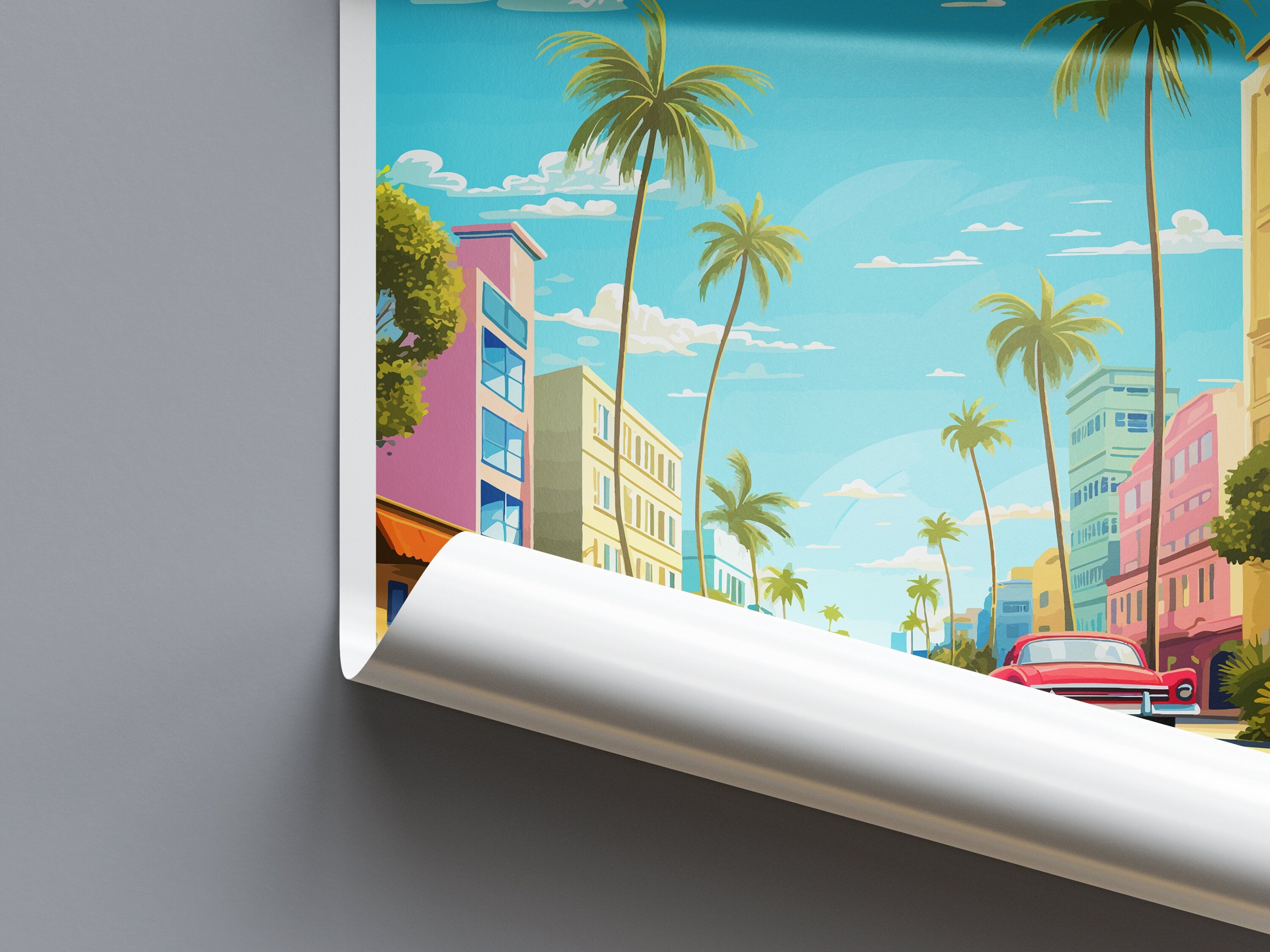 Miami Travel Print