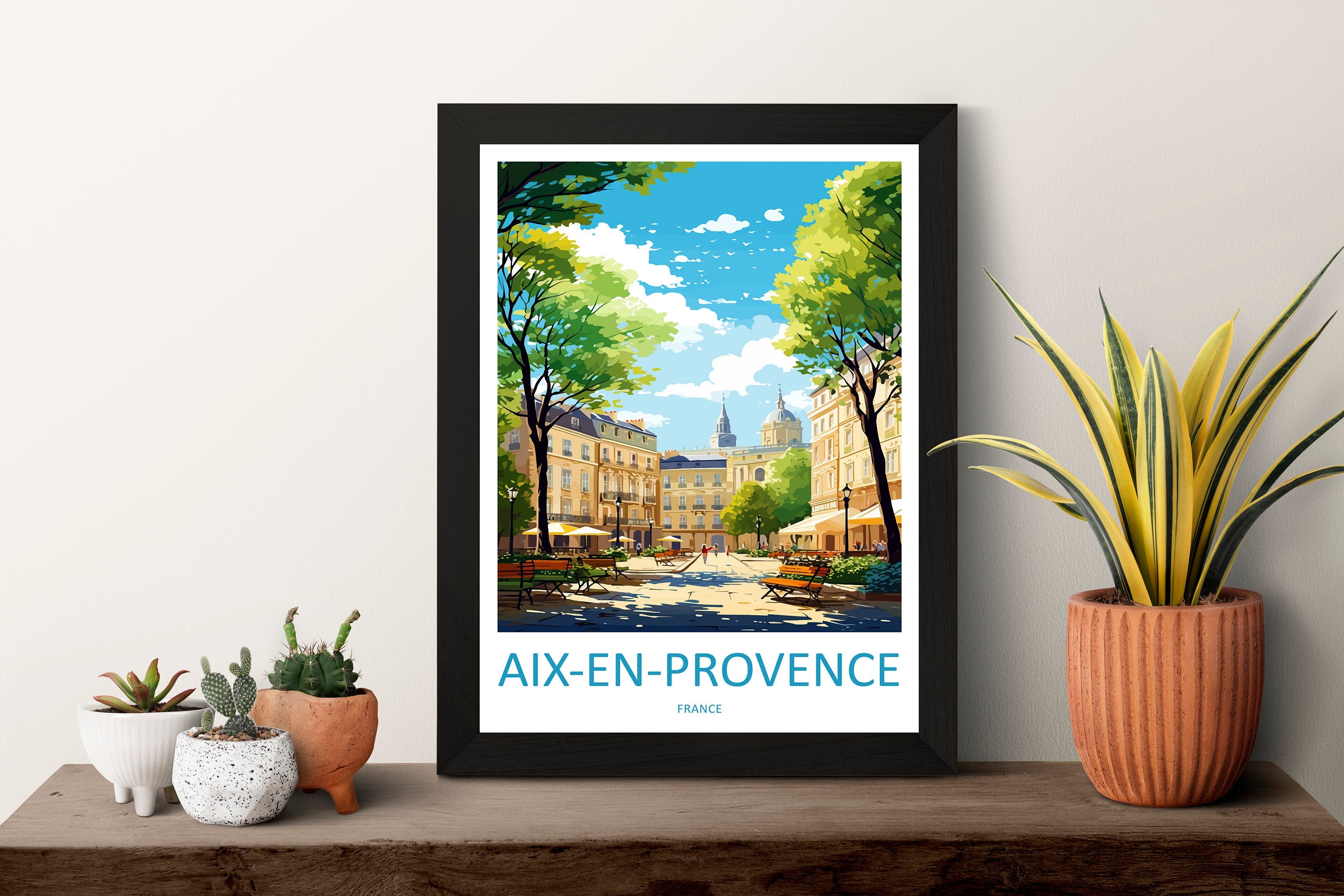 Aix En Provence Travel Print