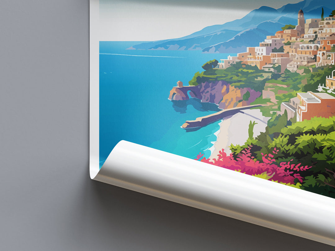 Amalfi Travel Print Wall Art Amalfi Italy Wall Hanging Home Decoration Amalfi Gift Art Lovers Wall Art Print Amalfi Italy Art Amalfi Art