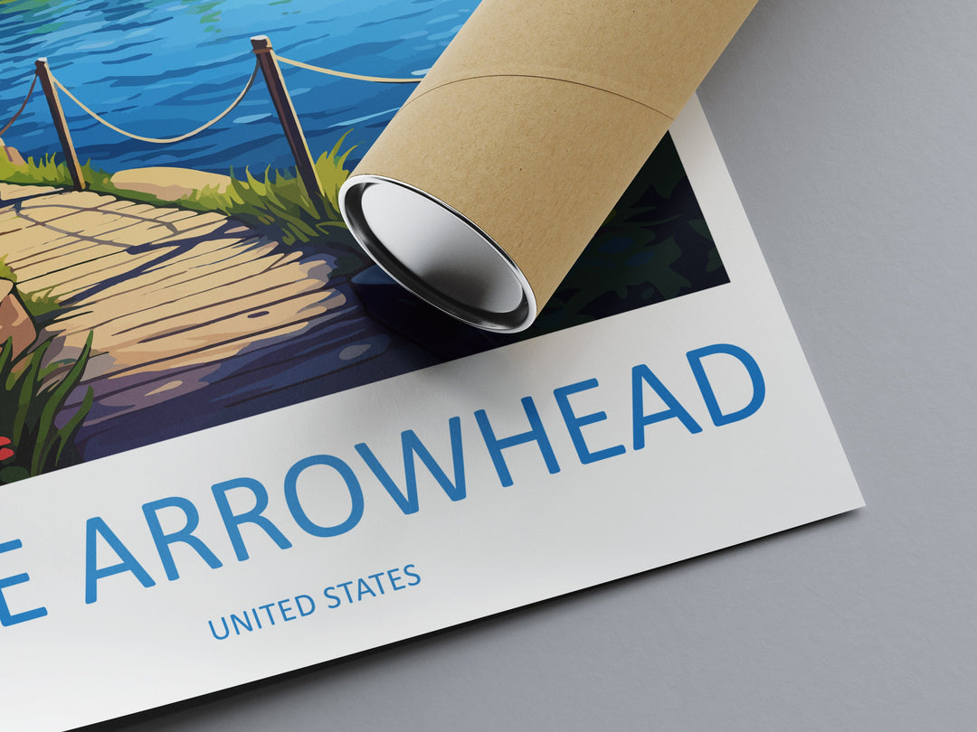 Lake Arrowhead Travel Print Wall Art Lake Arrowhead Wall Hanging Home Décor Lake Arrowhead Gift Art Lovers California Art Lover Gift