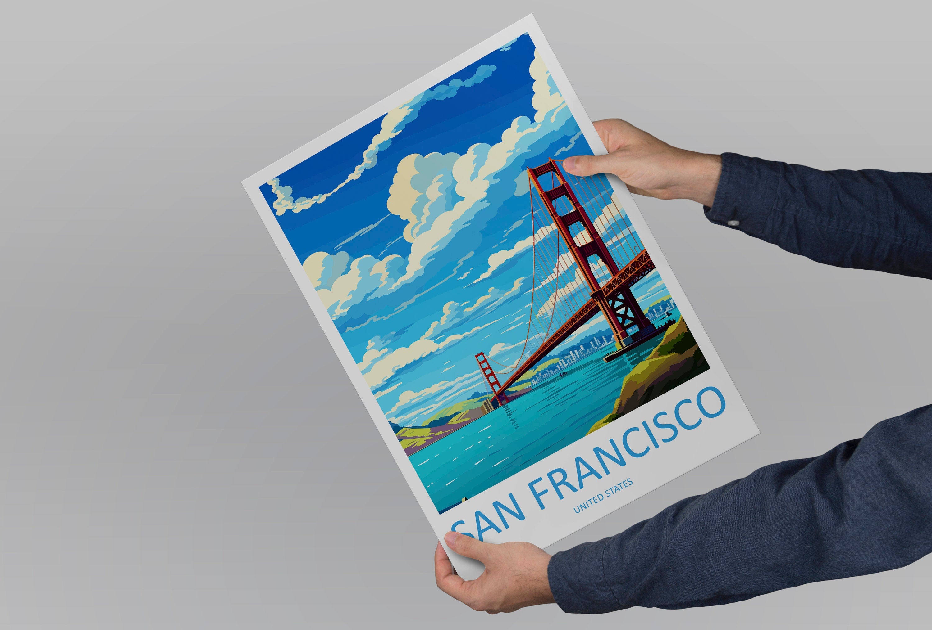 San Francisco Golden Gate Travel Print