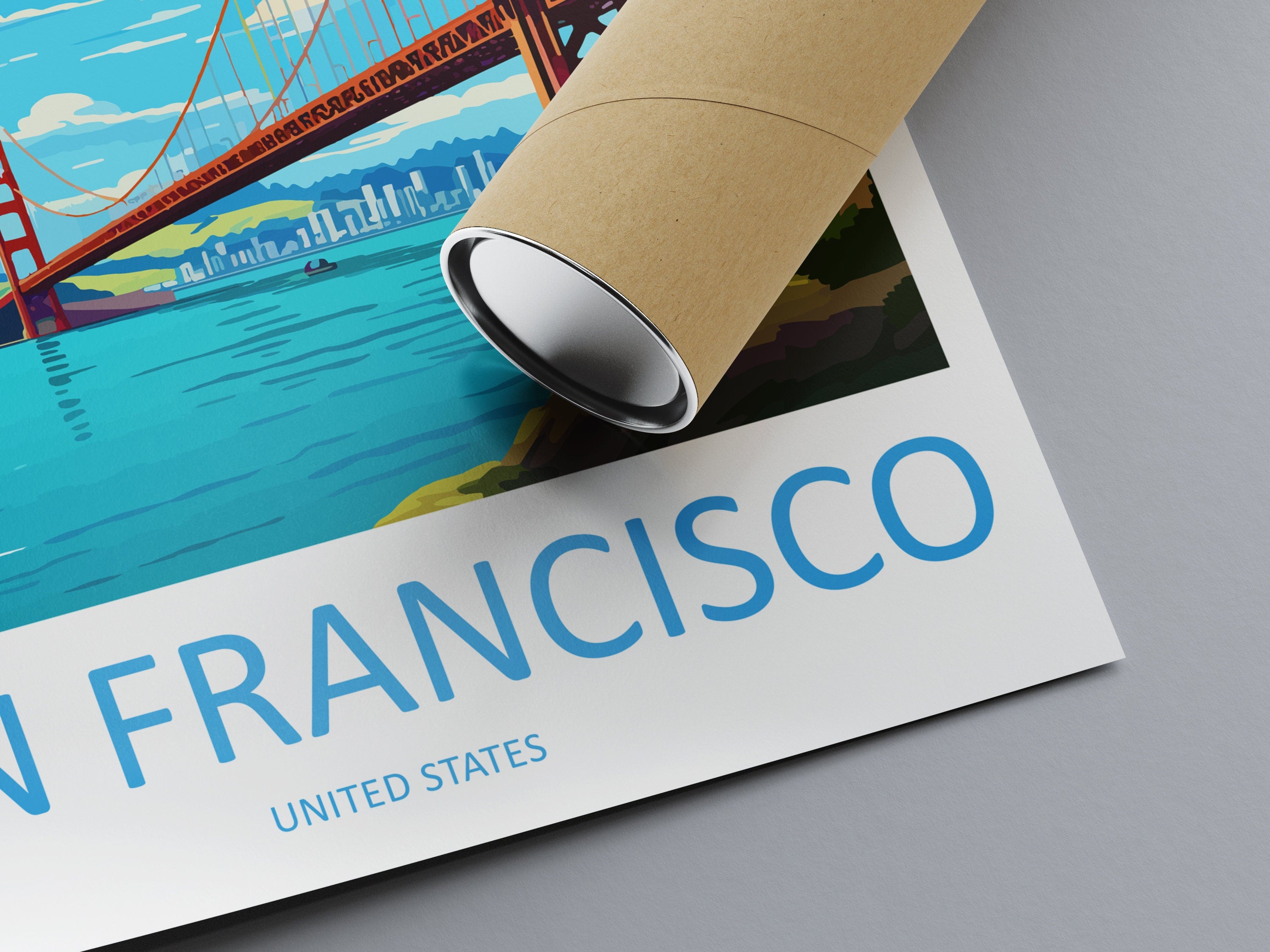 San Francisco Golden Gate Travel Print