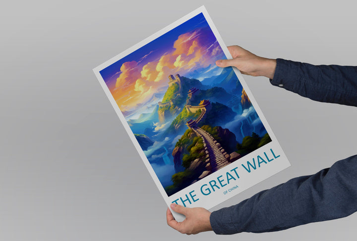 Great Wall of China Travel Print Wall Art Great Wall Wall Hanging Home Décor Great Wall Gift Art Lovers Wall Art China Travel Print Gift