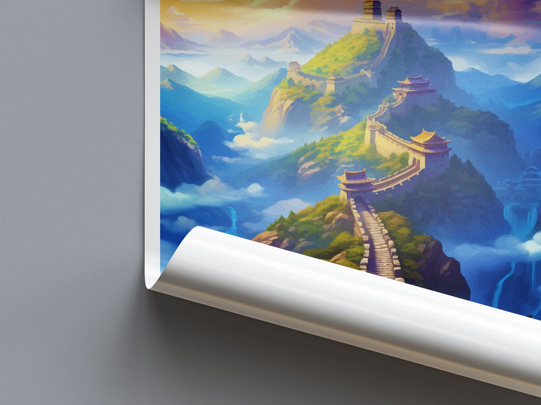 Great Wall of China Travel Print Wall Art Great Wall Wall Hanging Home Décor Great Wall Gift Art Lovers Wall Art China Travel Print Gift