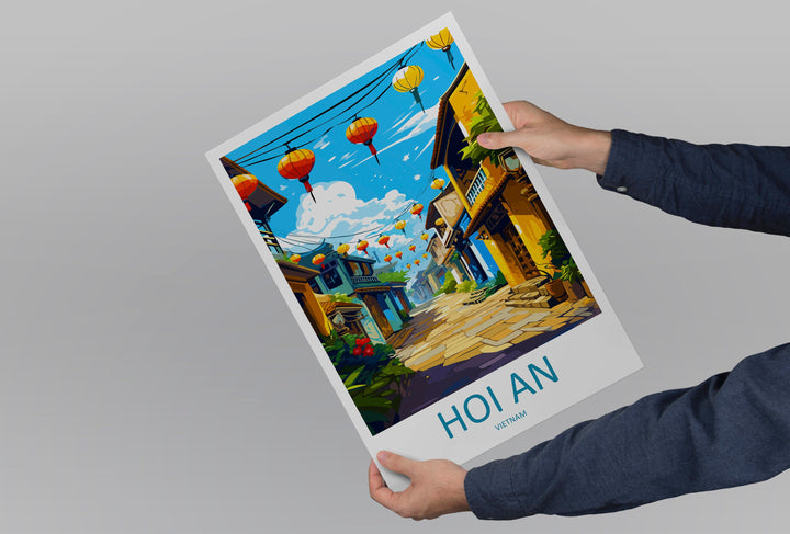 Hoi An Travel Print Wall Art Hoi An Wall Hanging Home Décor Hoi An Gift Art Lovers Vietnam Art Lover Gift Hoi An Wall Art For Vietnam Lover