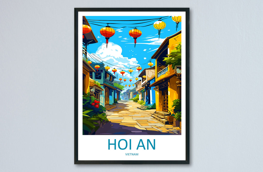 Hoi An Travel Print Wall Art Hoi An Wall Hanging Home Décor Hoi An Gift Art Lovers Vietnam Art Lover Gift Hoi An Wall Art For Vietnam Lover