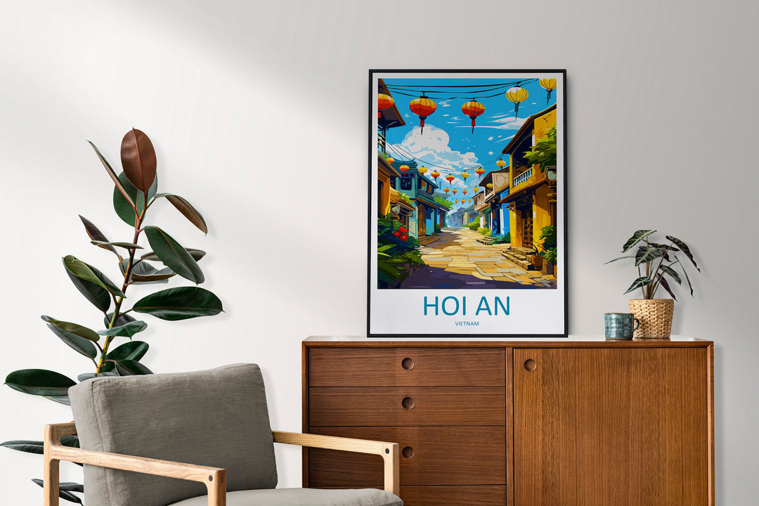 Hoi An Travel Print Wall Art Hoi An Wall Hanging Home Décor Hoi An Gift Art Lovers Vietnam Art Lover Gift Hoi An Wall Art For Vietnam Lover