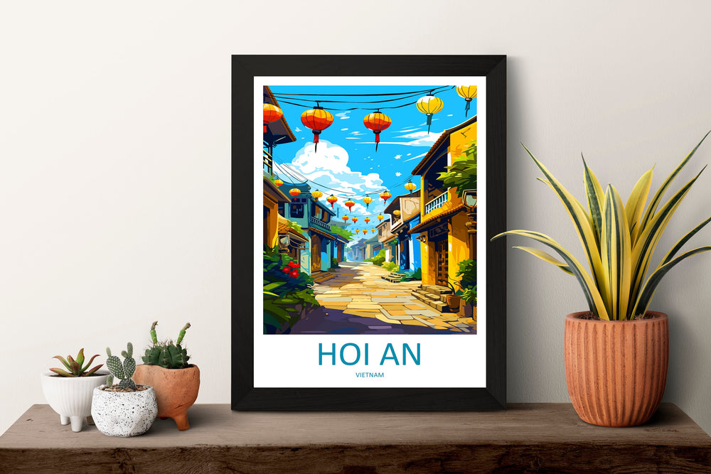 Hoi An Travel Print Wall Art Hoi An Wall Hanging Home Décor Hoi An Gift Art Lovers Vietnam Art Lover Gift Hoi An Wall Art For Vietnam Lover
