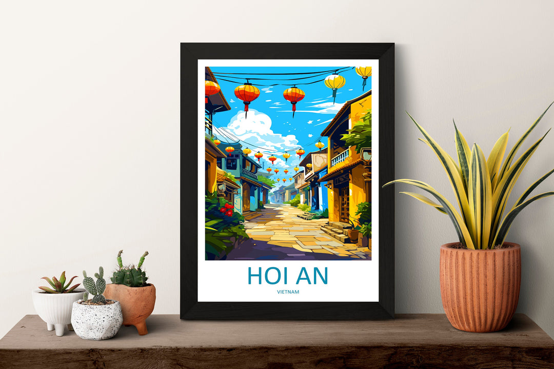 Hoi An Travel Print Wall Art Hoi An Wall Hanging Home Décor Hoi An Gift Art Lovers Vietnam Art Lover Gift Hoi An Wall Art For Vietnam Lover