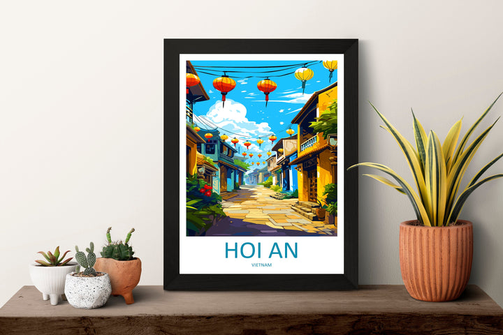 Hoi An Travel Print Wall Art Hoi An Wall Hanging Home Décor Hoi An Gift Art Lovers Vietnam Art Lover Gift Hoi An Wall Art For Vietnam Lover