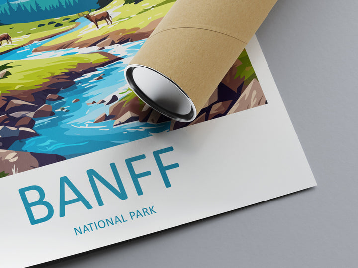 Banff National Park Travel Print Wall Art Banff Wall Hanging Home Décor Banff Gift Art Lovers Canada Art Lover Gift