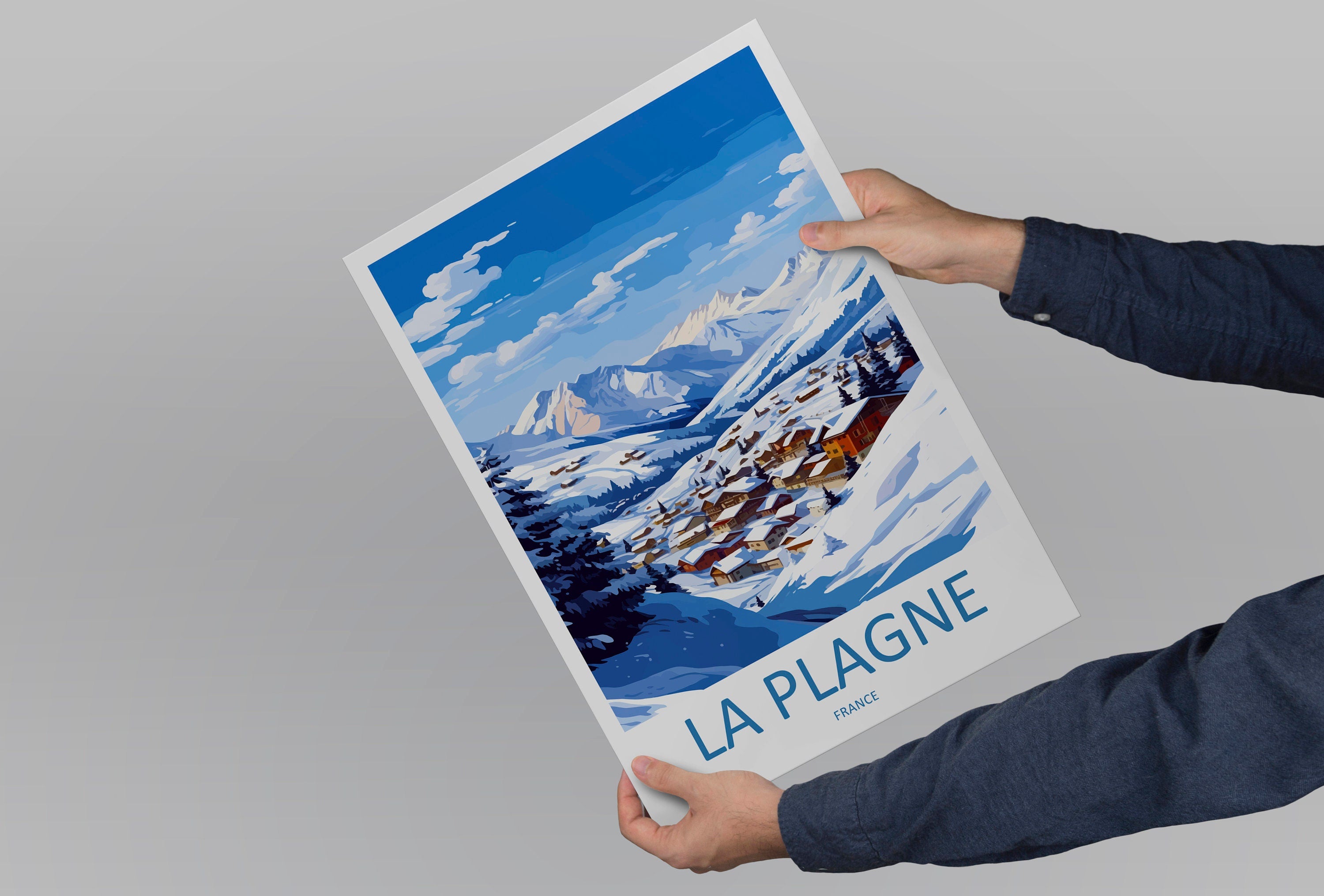 La Plagne Travel Print