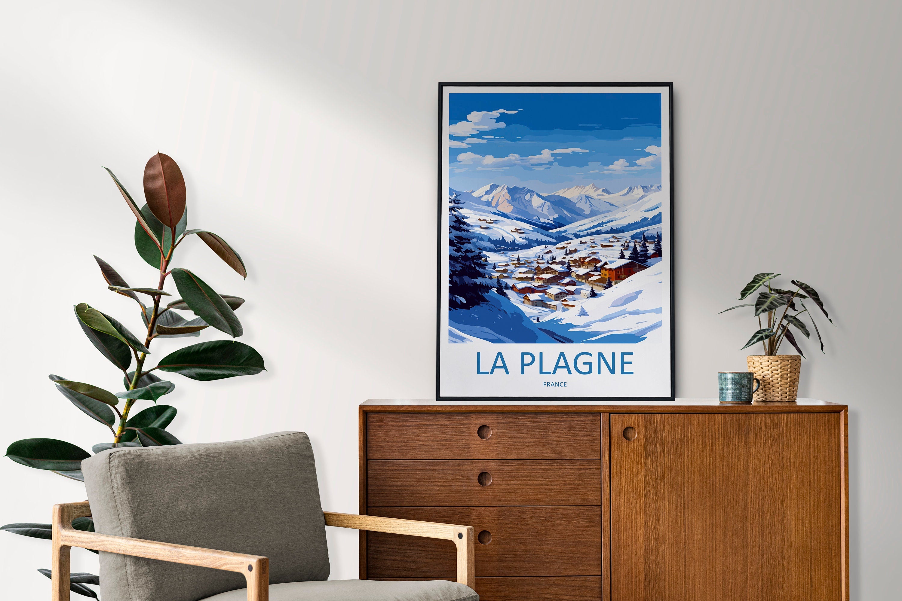 La Plagne Travel Print