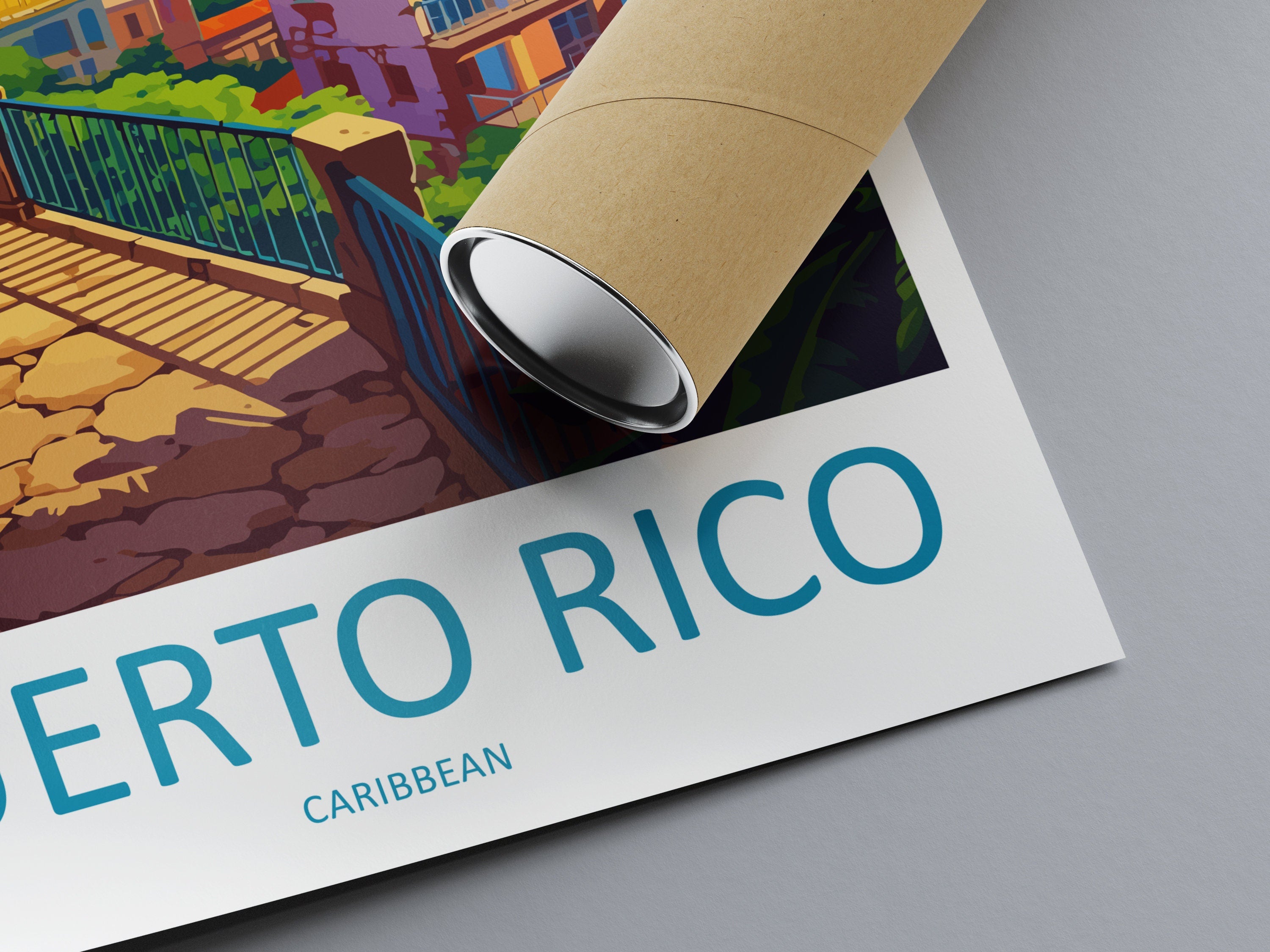 Puerto Rico Travel Print Wall Art Puerto Rico Wall Hanging Home Décor Puerto Rico Gift Art Lovers Wall Art Caribbean Travel Print Poster