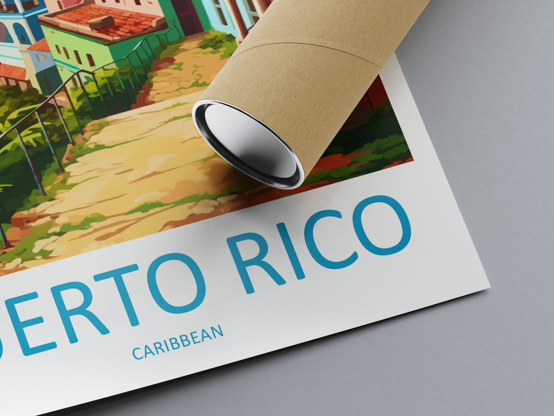 Puerto Rico Travel Print Wall Art Puerto Rico Wall Hanging Home Décor Puerto Rico Gift Art Lovers Wall Art Caribbean Travel Print Poster