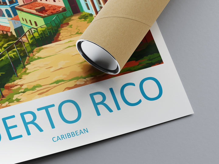 Puerto Rico Travel Print Wall Art Puerto Rico Wall Hanging Home Décor Puerto Rico Gift Art Lovers Wall Art Caribbean Travel Print Poster