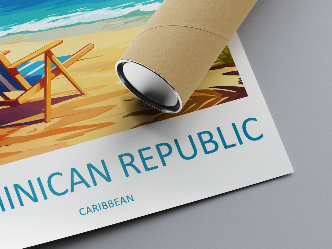 Dominican Republic Travel Print Wall Art Dominican Republic Wall Hanging Home Décor Dominican Republic Gift Art Lovers Wall Art Caribbean