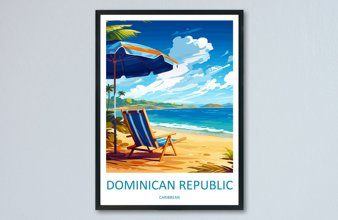 Dominican Republic Travel Print Wall Art Dominican Republic Wall Hanging Home Décor Dominican Republic Gift Art Lovers Wall Art Caribbean