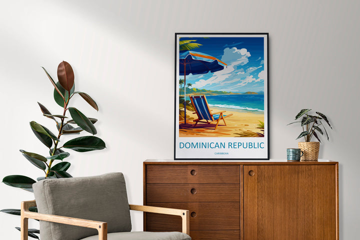 Dominican Republic Travel Print Wall Art Dominican Republic Wall Hanging Home Décor Dominican Republic Gift Art Lovers Wall Art Caribbean