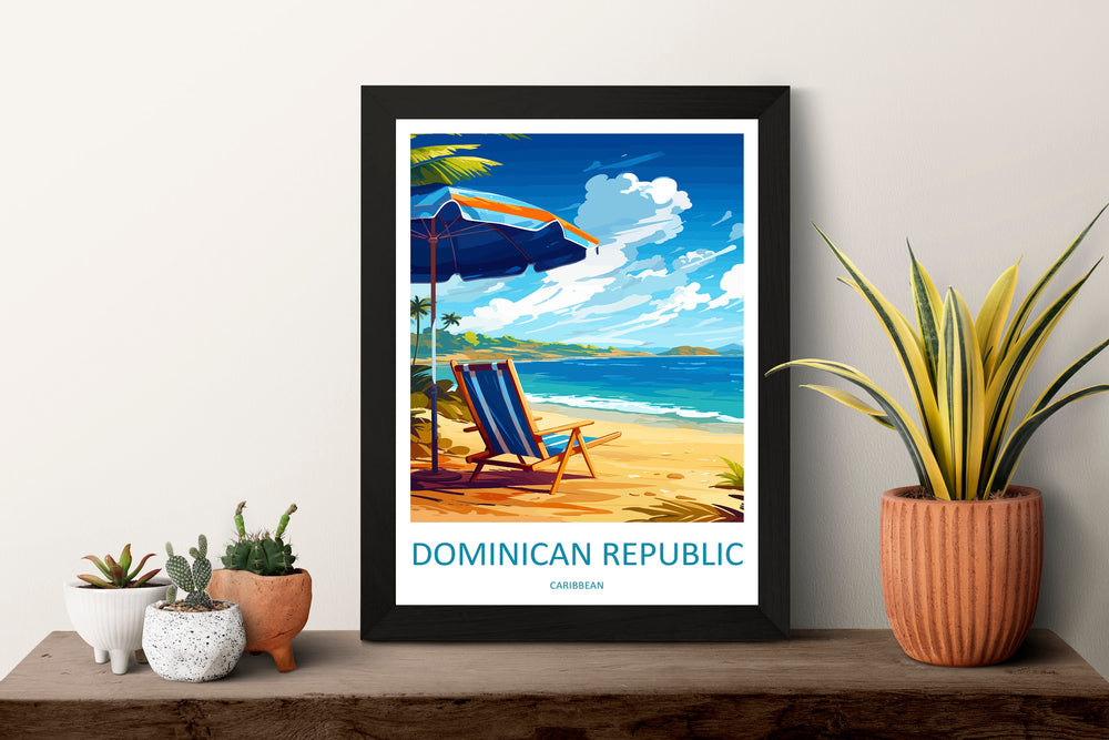 Dominican Republic Travel Print Wall Art Dominican Republic Wall Hanging Home Décor Dominican Republic Gift Art Lovers Wall Art Caribbean