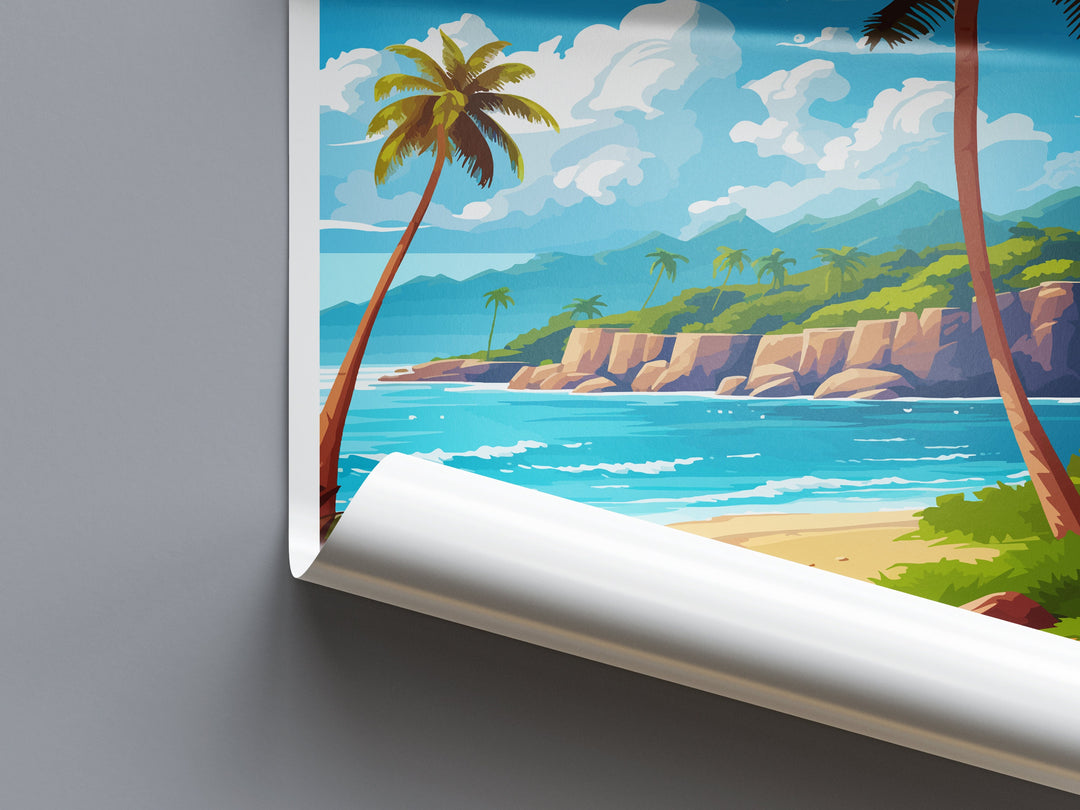 Dominican Republic Travel Print Wall Art Dominican Republic Wall Hanging Home Décor Dominican Republic Gift Art Lovers Wall Art Caribbean